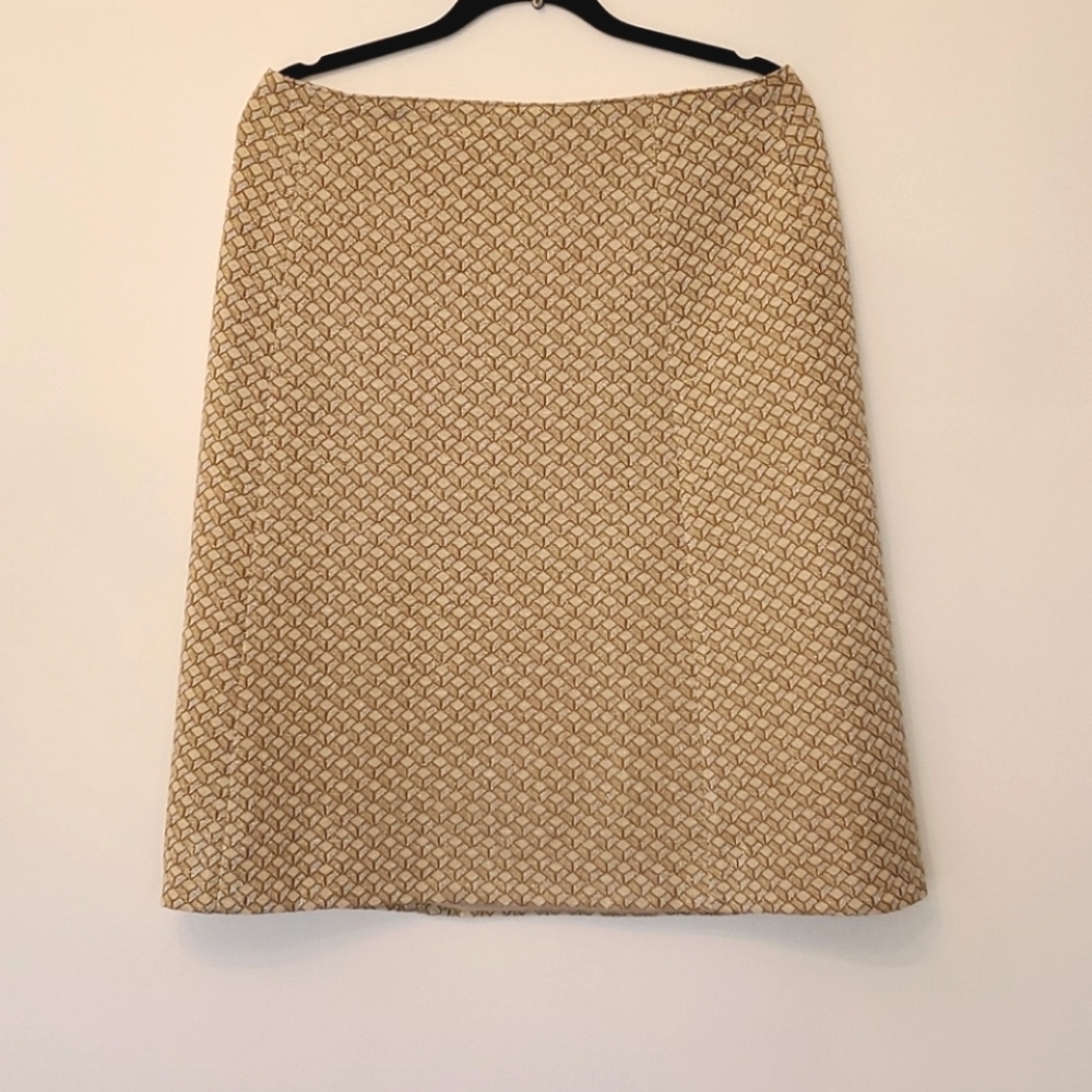 Vintage lurex pencil skirt.